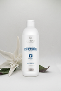 Larens Collagen Peptide Face & Body Wash v svetlom štýle s bielym kvetom